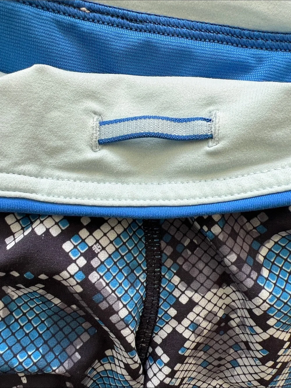 Lululemon Athletica Women's Run: Speed Short *4-way Stretch in Blue Snake Size 8